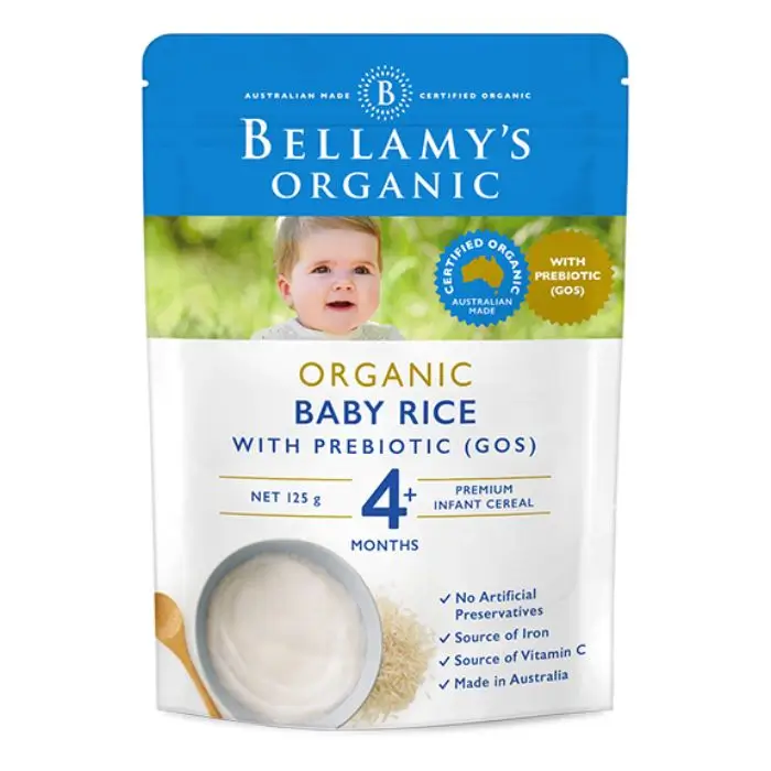 Bellamy's Organic BABY RICE WITH Prebiotic (GOS) Bellamys Organic BABY RICE WITH Prebiotic GOS In Bangladesh