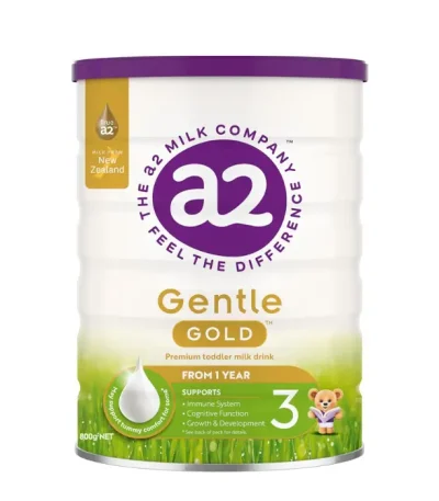A2 Gentle Gold Premium Toddler Milk Drink Stage 3 800g for babies over 12 months now available at OZBABYMILK in Bangladesh.