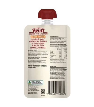 Heinz® Little Treats Mango Vanilla Custard Baby Food Pouch 8 months 120g 1 In Bangladesh