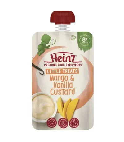 Heinz® Little Treats Mango Vanilla Custard Baby Food Pouch 8 months 120g In Bangladesh