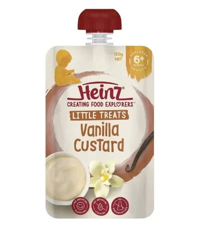 Heinz® Little Treats Vanilla Custard Baby Food Pouch 6 months 120g In Bangladesh